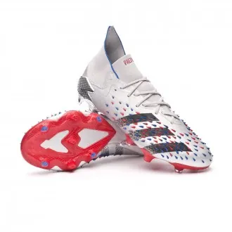 Football Boots Predator Freak .1 FG Silver Metallic-Black-Royal Blue