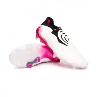 Football Boots Copa Sense + FG White-Shock Pink