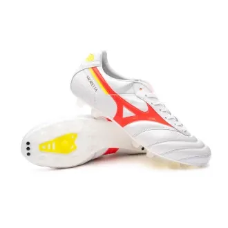 Football Boots Morelia II Japan FG White-Fiery Coral 2-Bolt 2