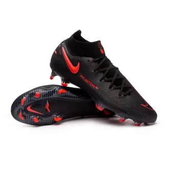 Football Boots Phantom GT Elite DF FG Black-Chile Red-Dark Smoke Grey