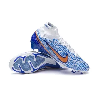 Football Boots Air Zoom Mercurial Superfly 9 Elite CR7 FG White-Metallic Cooper-Concord