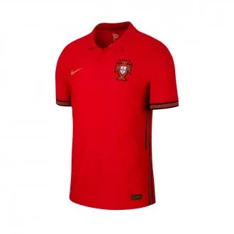 T-Shirt Portugal Vapor Match Home kit 2020-2021 Gym Red-Metallic Gold