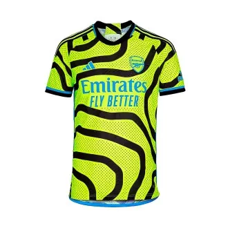 Camiseta Arsenal FC Segunda Equipación Authentic 2023-2024 Solar Yellow-Black