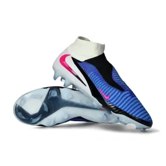 Bota Phantom 6 High Elite FG Racer Blue-Pink Blast-White