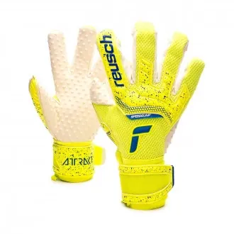 Gloves Attrakt SpeedBump Safety yellow-Deep blue-White