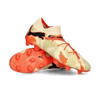 Bota Future 7 Ultimate Goalkeeper FG/AG Alpine Snow-Black-Toasted Almond-Neon