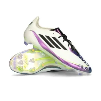 Bota F50 Elite FG Messi White-Core Black-Unity Purple