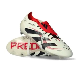 Bota Predator Elite FT FG Off White-Core Black-Pure Ruby