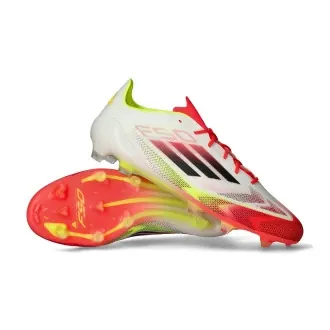 Football Boots F50 Elite FG White-Core Black-Solar Yellow