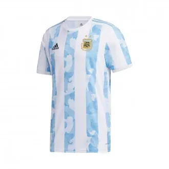 Camiseta Argentina Primera Equipación 2020-2021 White-Cyan