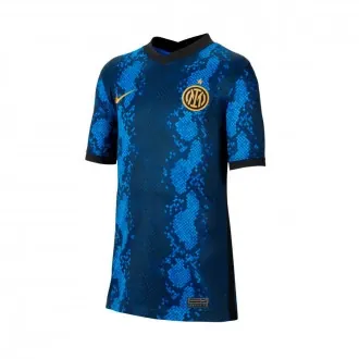 T-Shirt Kids Inter de Milán Stadium Home Jersey 2021-2022 Blue Spark