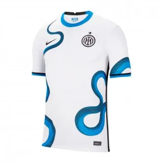 T-Shirt Inter Milan Stadium Away Jersey 2021-2022 White-White-Black