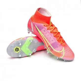 Football Boots Mercurial Superfly 8 Elite SG-Pro Anti-Clog Bright Crimson-Metallic Silver-Indigo Burst