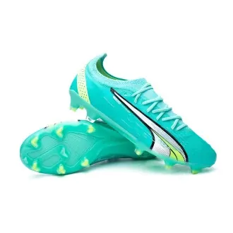 Football Boots Ultra Ultimate FG/AG Electric Peppermint-White-Fast Yellow