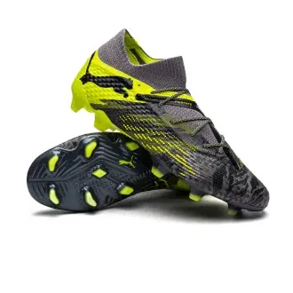 Football Boots Future 7 Ultimate Rush FG/AG Strong Gray-Cool Dark Gray-Electric Lime