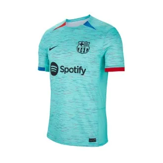 Camiseta FC Barcelona Tercera Equipación 2023-2024 Light Aqua-Royal Blue-University Red-Black