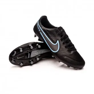 Football Boots Tiempo Legend 9 Pro FG Black-Iron Grey-University Blue