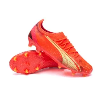 Football Boots Ultra Ultimate FG/AG Fiery Coral-Fizzy Light-Black