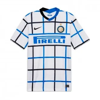 T-Shirt Inter Milan Stadium Away Jersey 2020-2021 White-Black