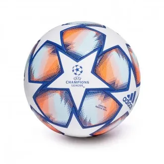 Ball UEFA Champions League Pro White-Team Royal Blue-Signal Coral-Sky Tint