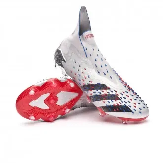 Football Boots Predator Freak + FG Silver metallic-Black-Scarlet