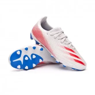 Football Boots Kids X Ghosted.3 MG Hal blue-Scarlet-Black