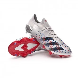 Football Boots Predator Freak .1 L FG Silver Metallic-Black-Scarlet