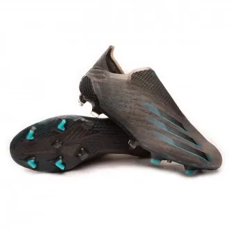 Football Boots X Ghosted+ FG Core black-Core black-Signal cyan