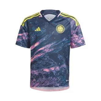 T-Shirt Kids Colombia Away Jersey Women&rsquo;s World Cup 2023 Multicolour