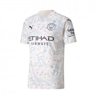 Camiseta Manchester City FC Tercera Equipación 2020-2021 Whisper White-Peacoat