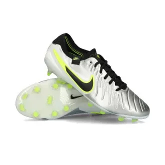 Football Boots Tiempo Legend 10 Elite FG Mtlc Silver-Black-Volt