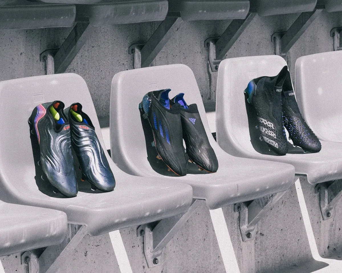 The new adidas and Nike black boots