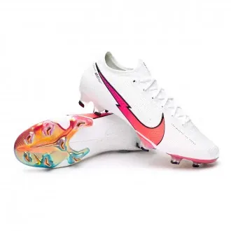 Bota Mercurial Vapor 13 Elite FG White-Flash Crimson-Hyper Jade-Black