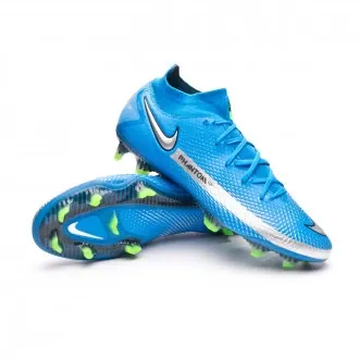 Football Boots Phantom GT Elite DF FG Photo Blue-Metallic Silver-Rage Green-Black