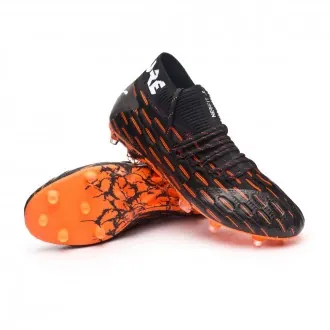 Bota Future 6.1 Neturfit FG/AG Black-White-Shocking Orange