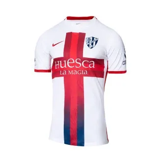 T-Shirt SD Huesca Away Jersey Stadium 2022-2023 White-University Red