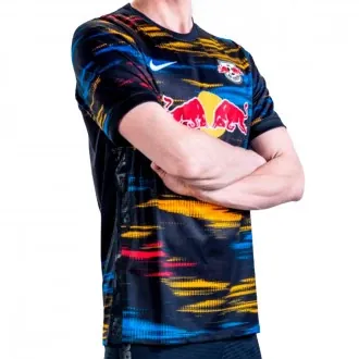 Camiseta Red Bull Leipzig Segunda Equipación Stadium 2021-2022 Black-White