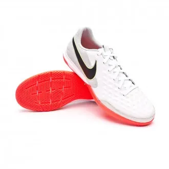 Zapatilla Tiempo Legend 8 Academy IC White-Black-Grey Fog-Bright Crimson-Ghost Gre