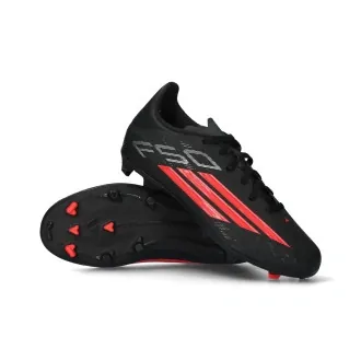 Football Boots Kids F50 League FG/MG Core Black-Lucid Red-Core Black