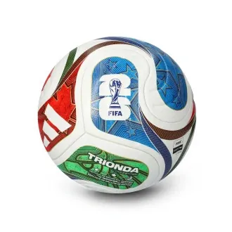 Ball Mundial Trionda 2026 Competition White-Solar blue-Hi-res red-Flash lime