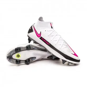Football Boots Phantom GT Elite DF SG-Pro Anti-Clog Traction White-Pink Blast-Black-Hyper Pink