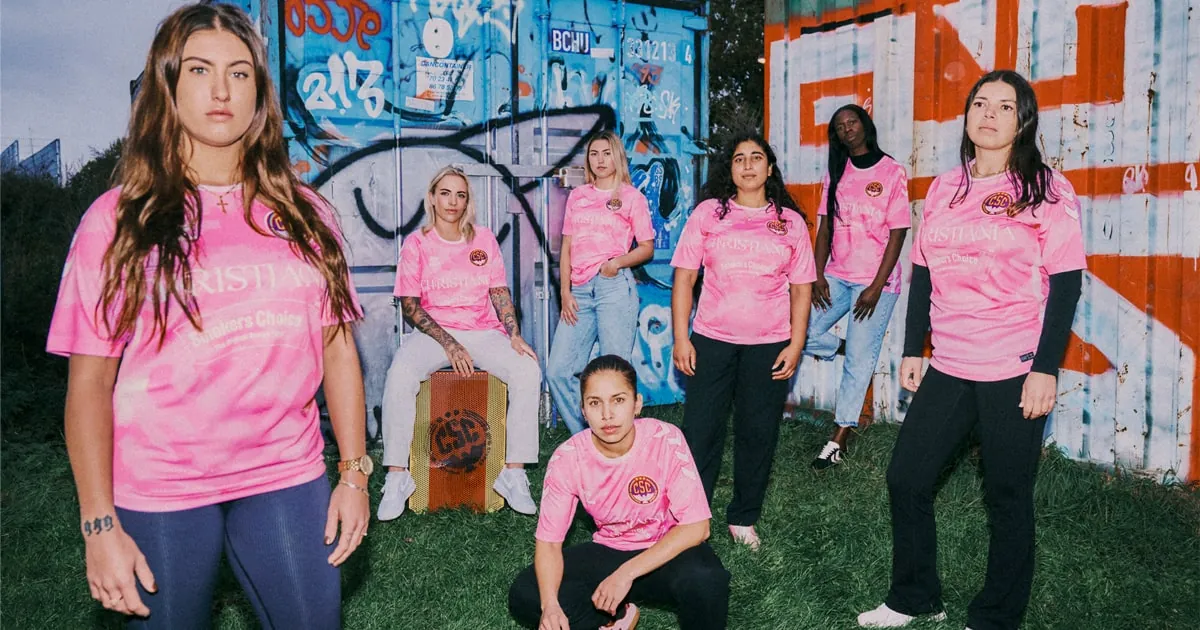 Christiania SC Drop Bold Pink Third Shirt from hummel for 25/26
