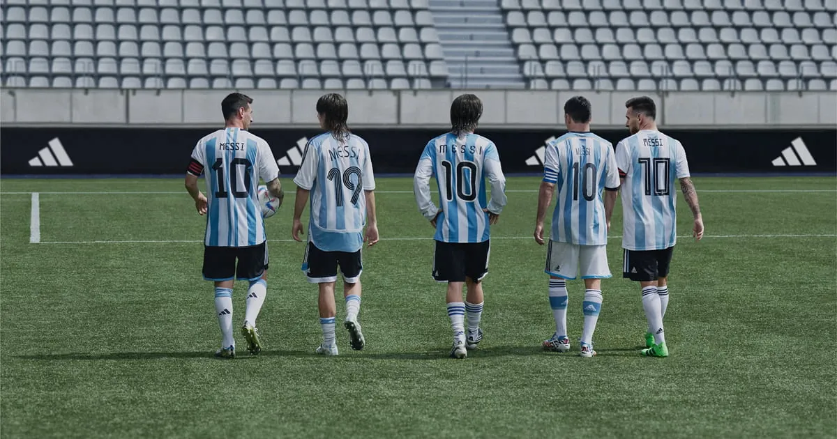 Messi's Argentina Kit Font Through The Years